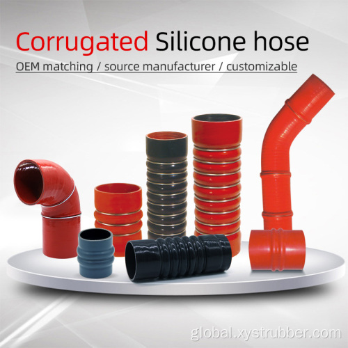 Automobile Corrugated Silicone Hose Heat resistance automobile corrugated silicone hose Supplier